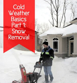 cover of "Cold Weather Basics Part 1: Snow Removal" guide